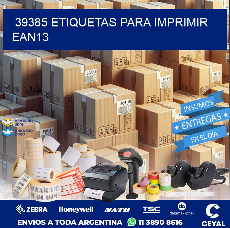 39385 ETIQUETAS PARA IMPRIMIR EAN13