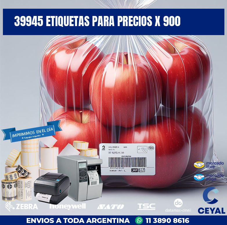 39945 ETIQUETAS PARA PRECIOS X 900