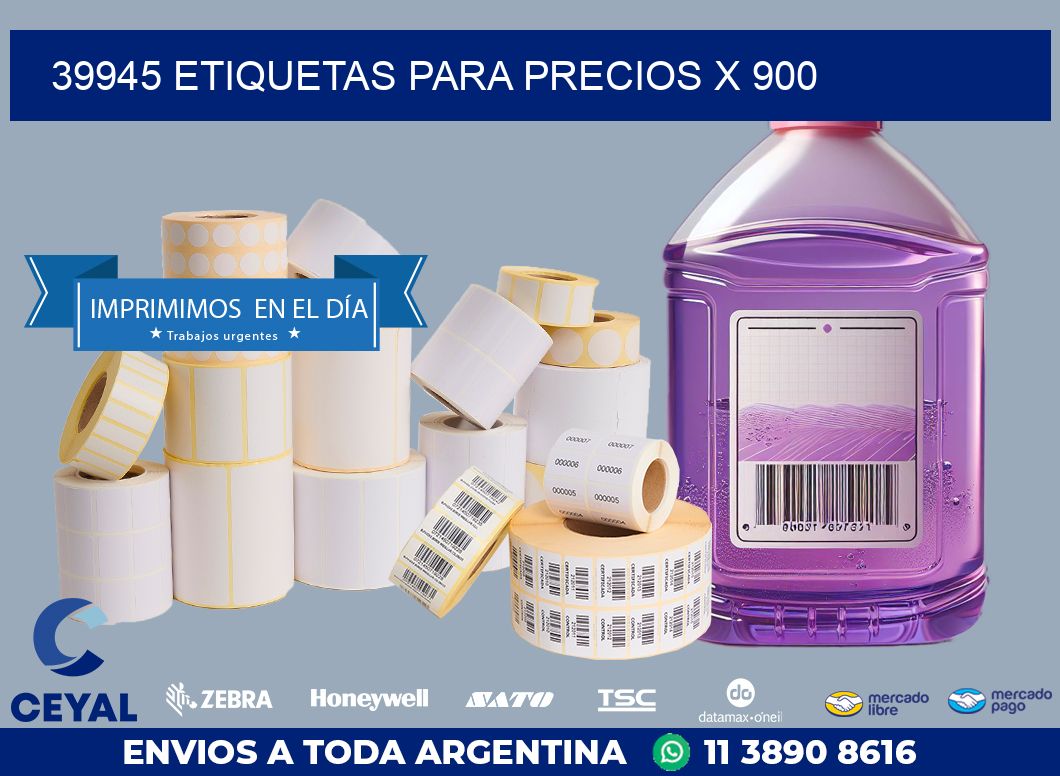 39945 ETIQUETAS PARA PRECIOS X 900