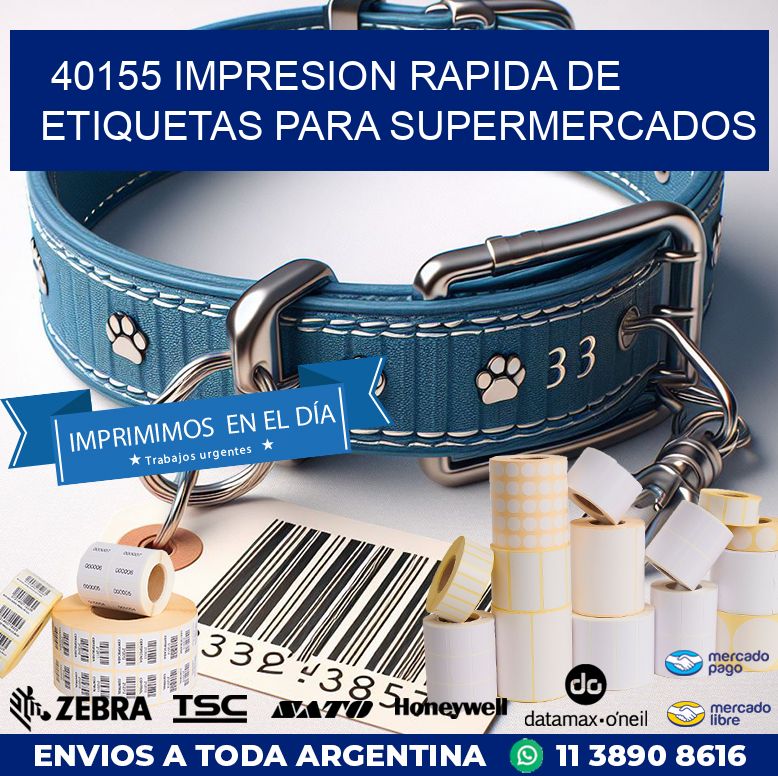 40155 IMPRESION RAPIDA DE ETIQUETAS PARA SUPERMERCADOS