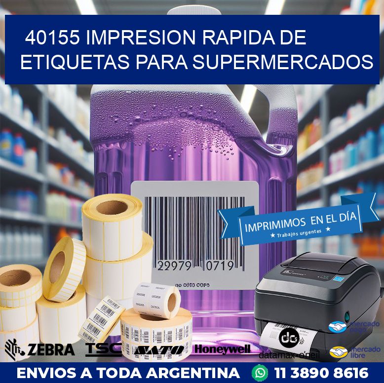 40155 IMPRESION RAPIDA DE ETIQUETAS PARA SUPERMERCADOS