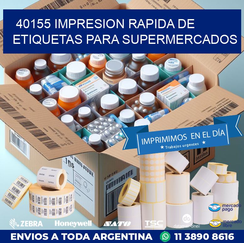 40155 IMPRESION RAPIDA DE ETIQUETAS PARA SUPERMERCADOS