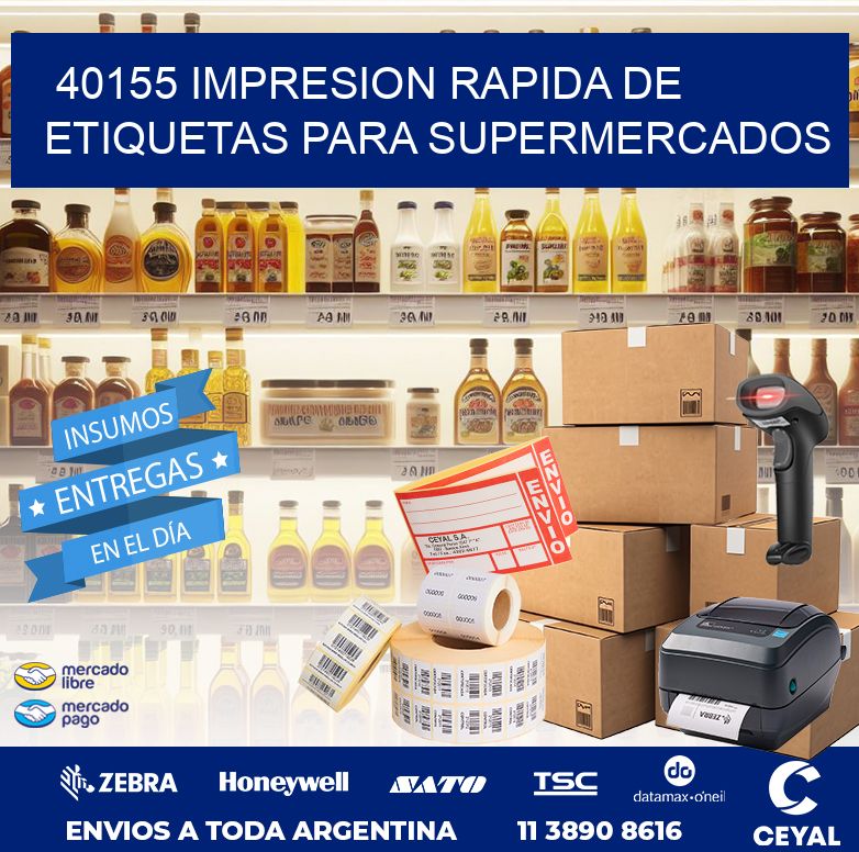 40155 IMPRESION RAPIDA DE ETIQUETAS PARA SUPERMERCADOS