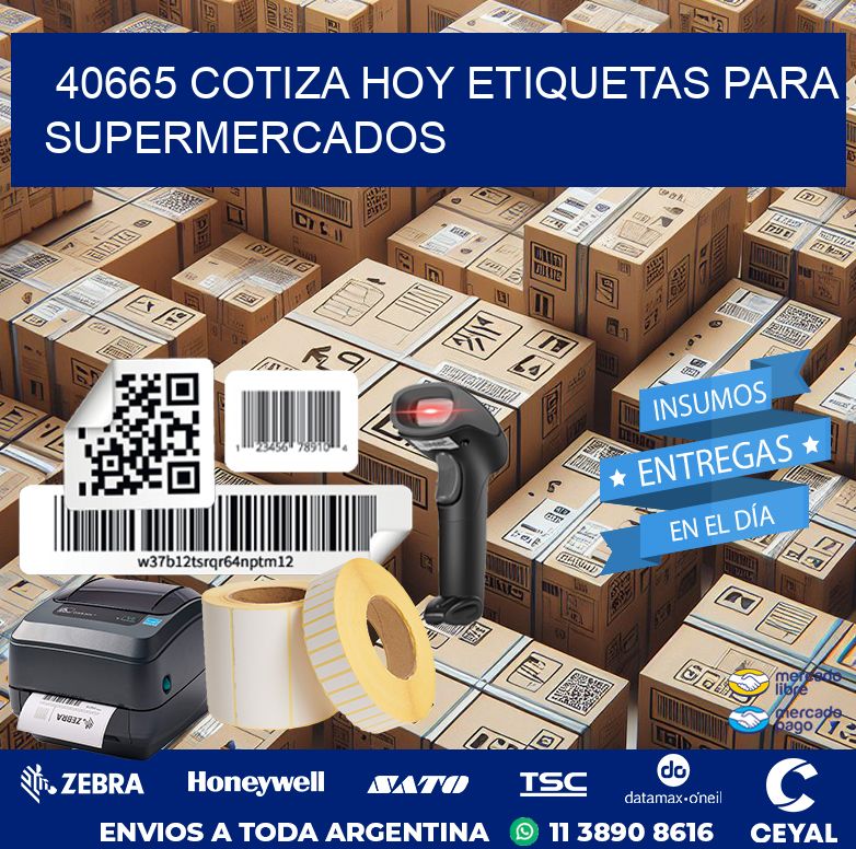 40665 COTIZA HOY ETIQUETAS PARA SUPERMERCADOS