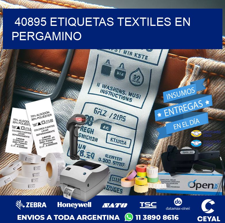 40895 ETIQUETAS TEXTILES EN PERGAMINO