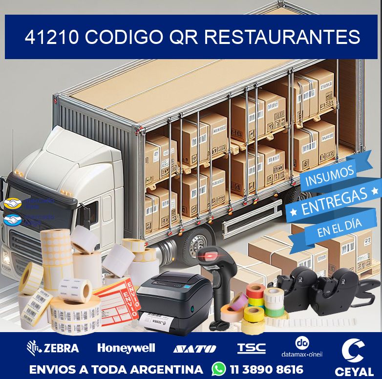 41210 CODIGO QR RESTAURANTES