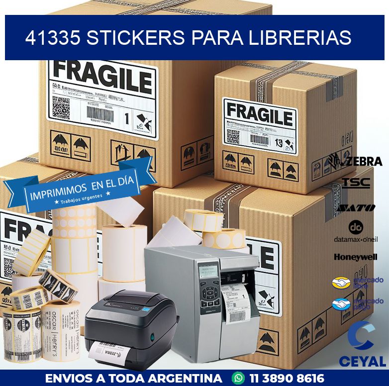 41335 STICKERS PARA LIBRERIAS