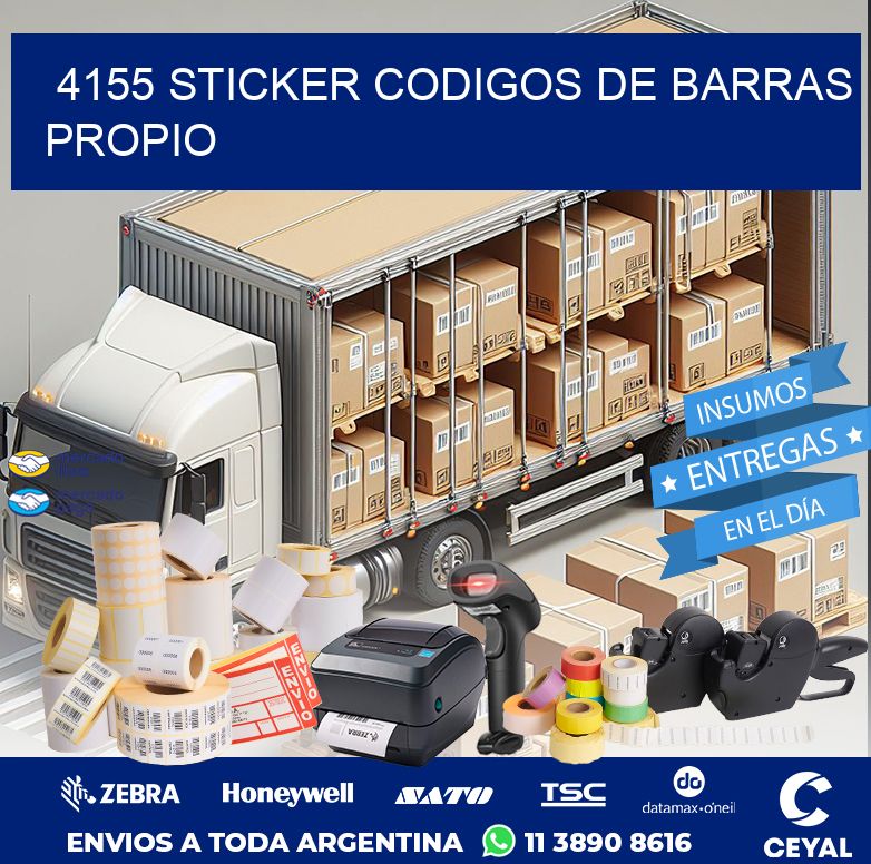 4155 STICKER CODIGOS DE BARRAS PROPIO