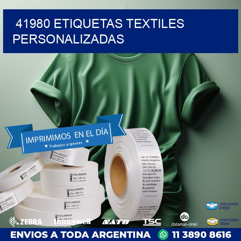 41980 ETIQUETAS TEXTILES PERSONALIZADAS