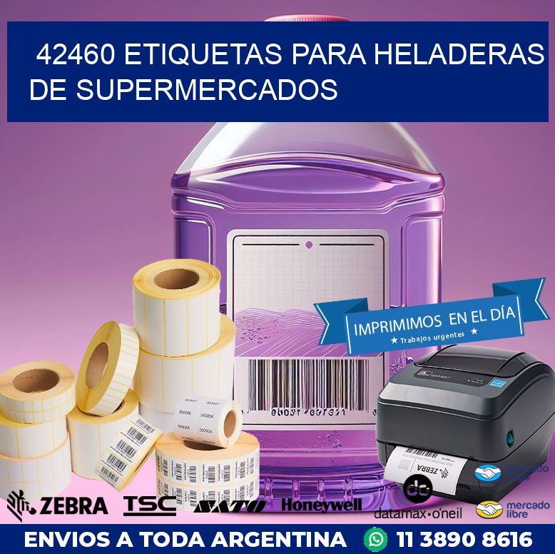 42460 ETIQUETAS PARA HELADERAS DE SUPERMERCADOS