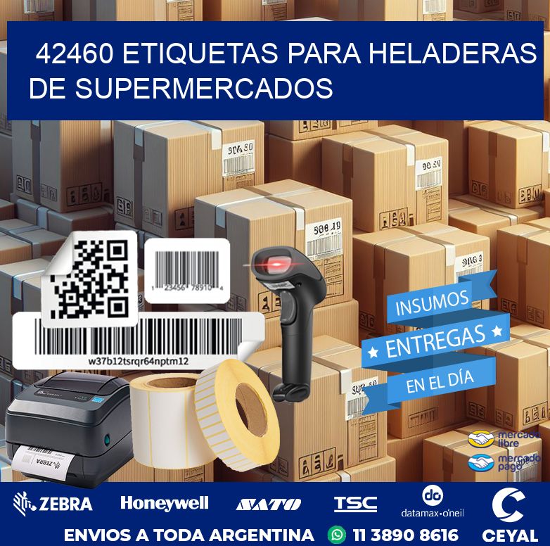 42460 ETIQUETAS PARA HELADERAS DE SUPERMERCADOS