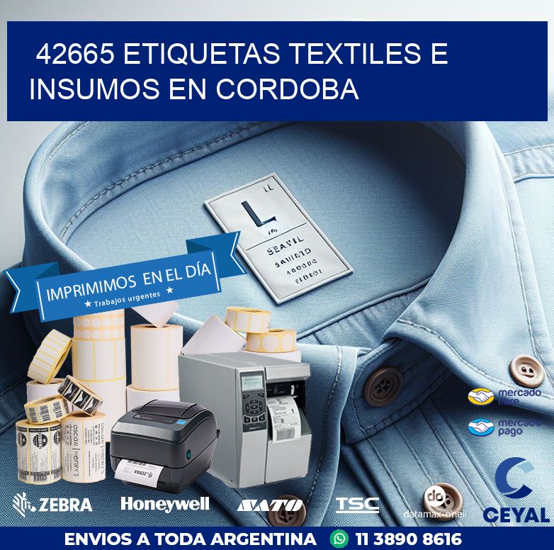 42665 ETIQUETAS TEXTILES E INSUMOS EN CORDOBA