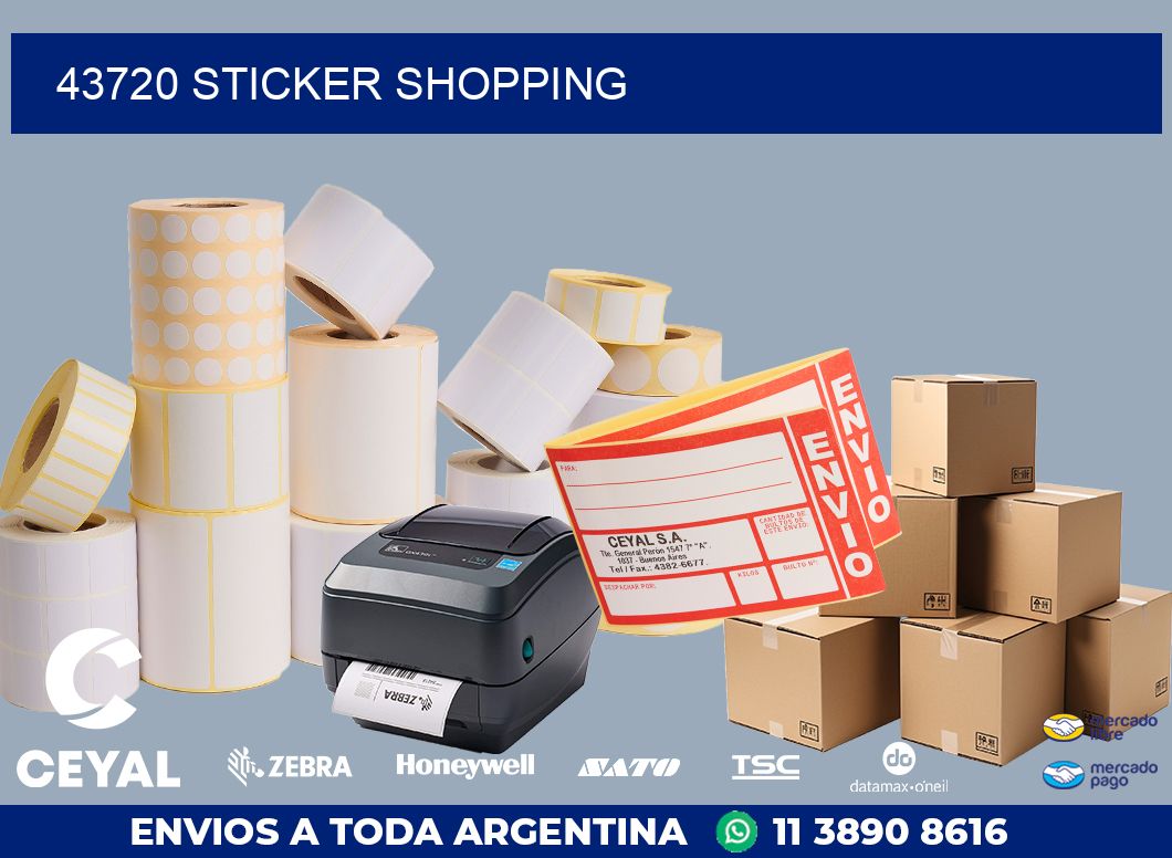 43720 STICKER SHOPPING