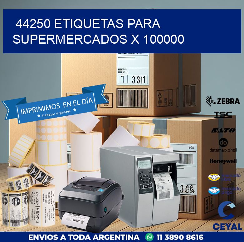 44250 ETIQUETAS PARA SUPERMERCADOS X 100000