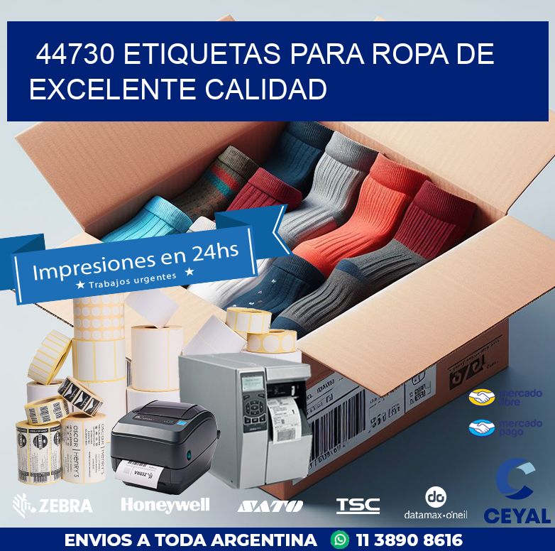 44730 ETIQUETAS PARA ROPA DE EXCELENTE CALIDAD