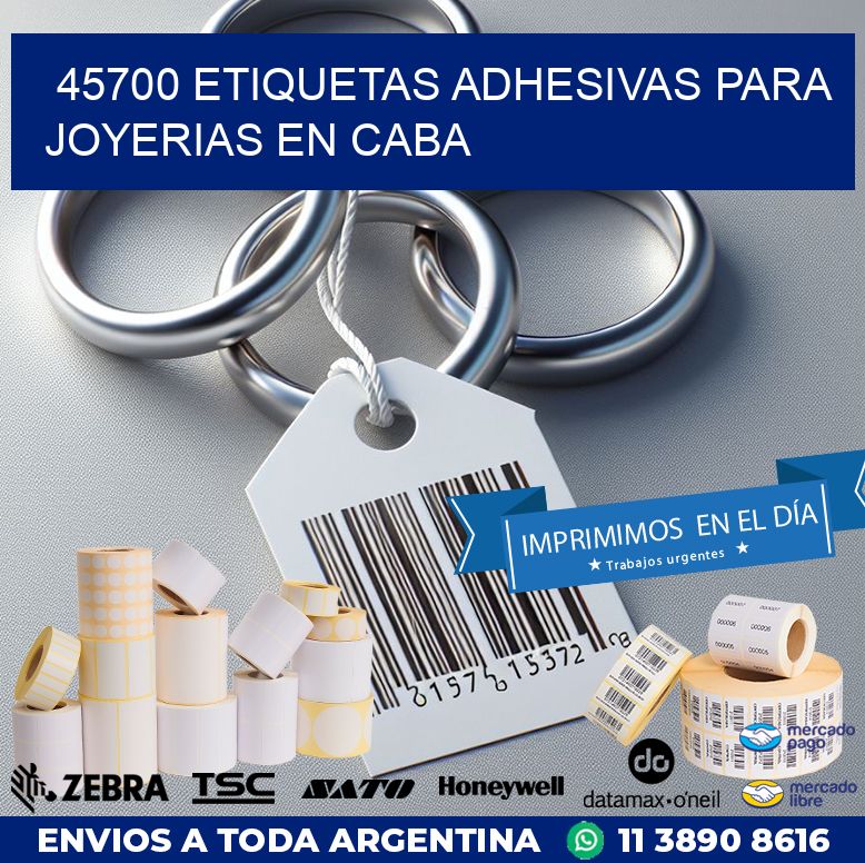 45700 ETIQUETAS ADHESIVAS PARA JOYERIAS EN CABA