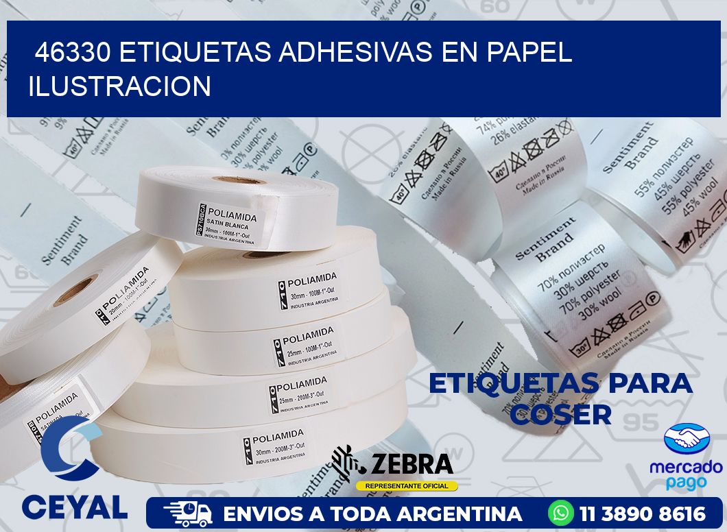 46330 ETIQUETAS ADHESIVAS EN PAPEL ILUSTRACION