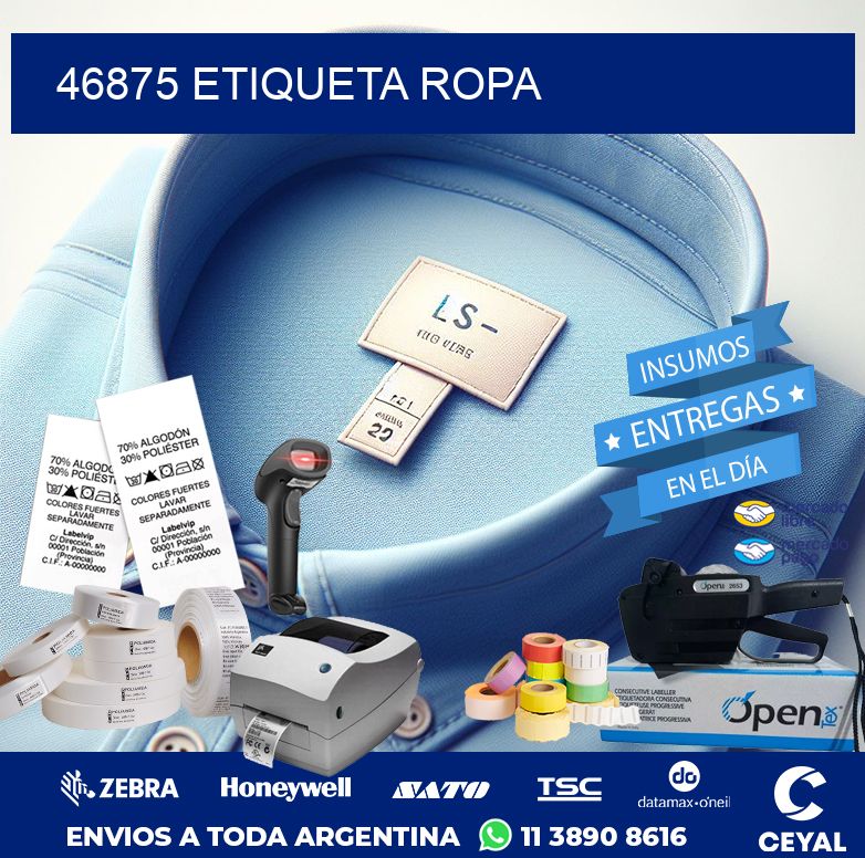 46875 ETIQUETA ROPA