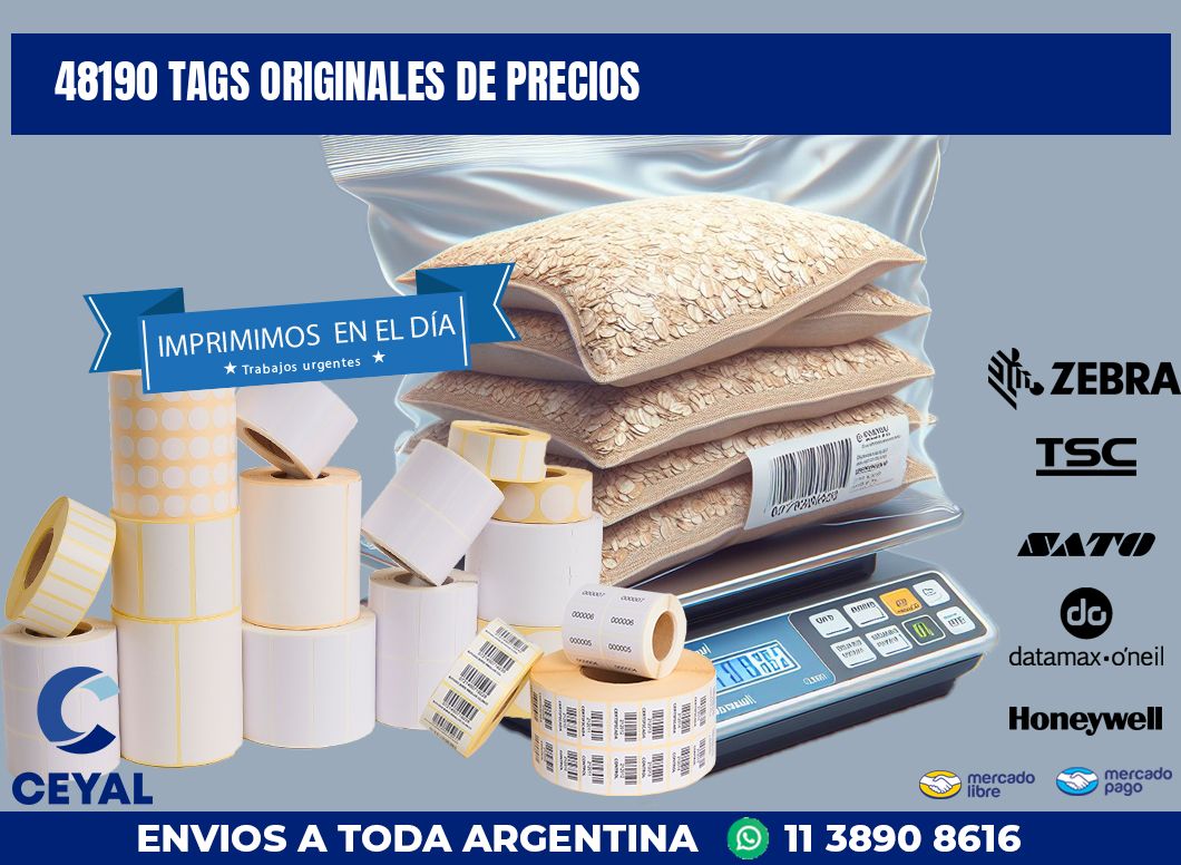 48190 TAGS ORIGINALES DE PRECIOS