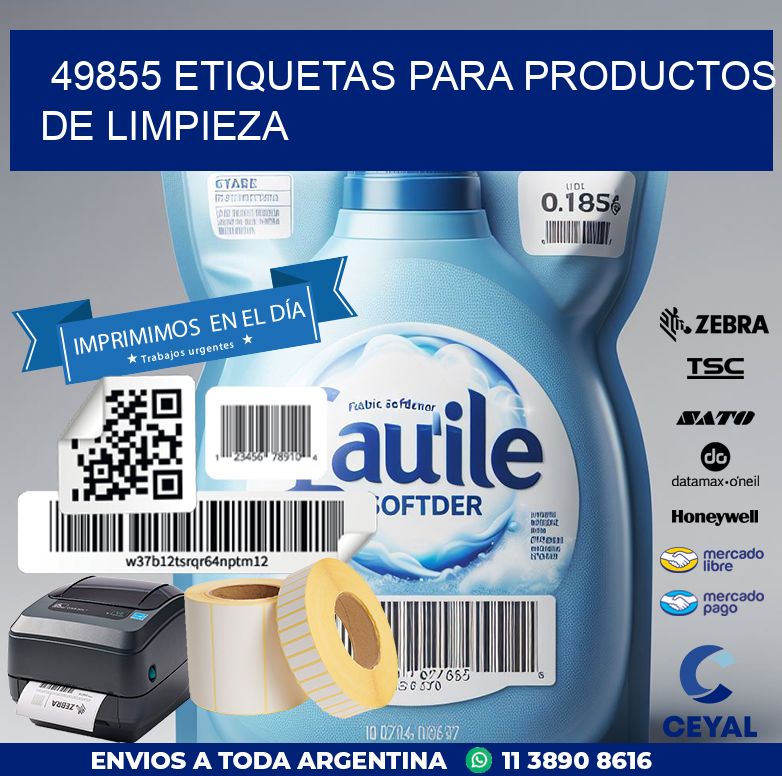49855 ETIQUETAS PARA PRODUCTOS DE LIMPIEZA
