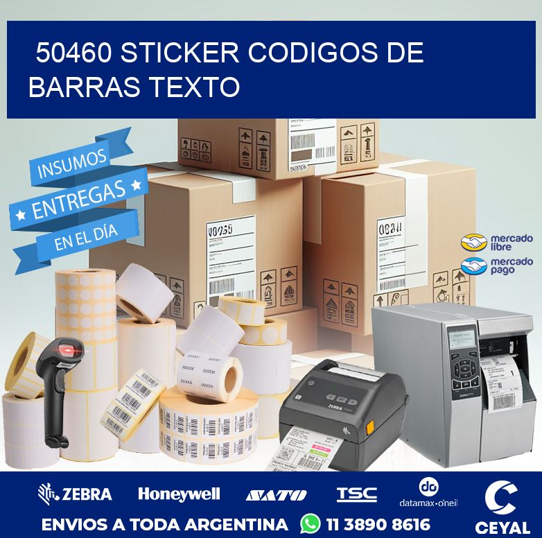 50460 STICKER CODIGOS DE BARRAS TEXTO