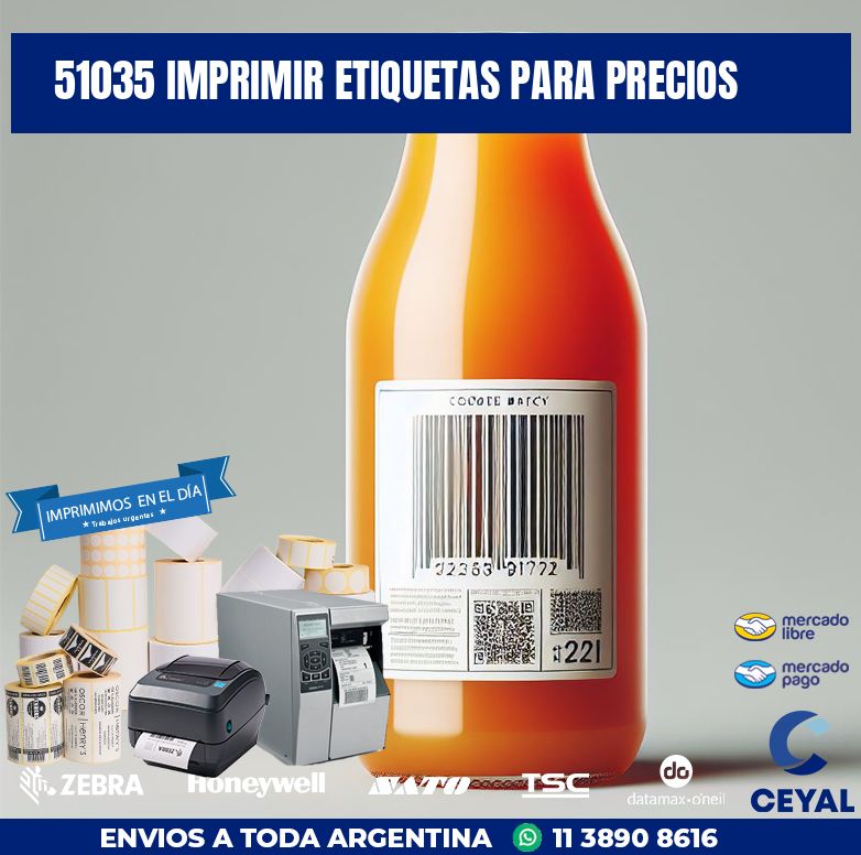 51035 IMPRIMIR ETIQUETAS PARA PRECIOS
