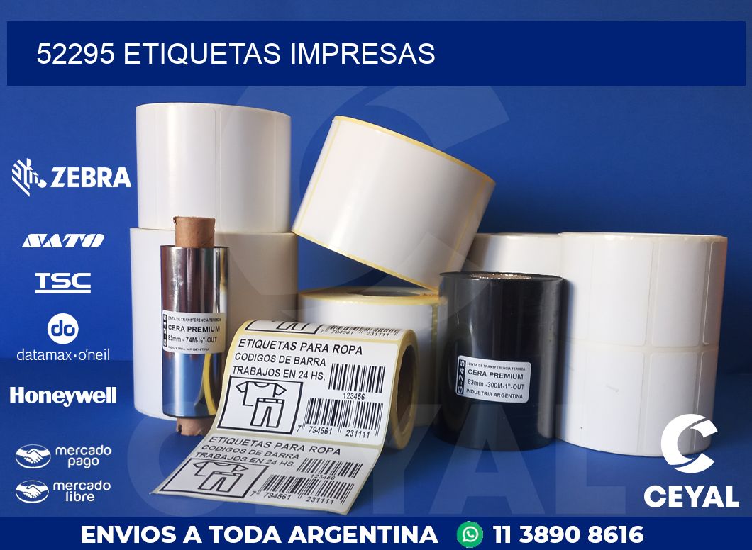 52295 ETIQUETAS IMPRESAS