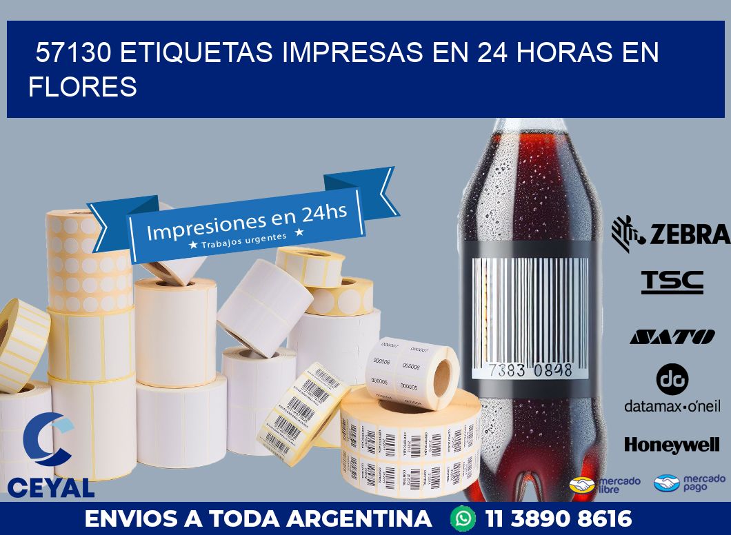 57130 ETIQUETAS IMPRESAS EN 24 HORAS EN FLORES