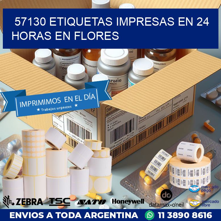 57130 ETIQUETAS IMPRESAS EN 24 HORAS EN FLORES