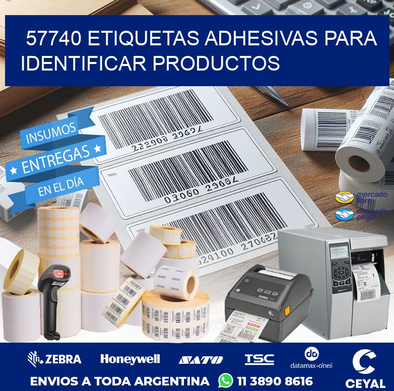 57740 ETIQUETAS ADHESIVAS PARA IDENTIFICAR PRODUCTOS