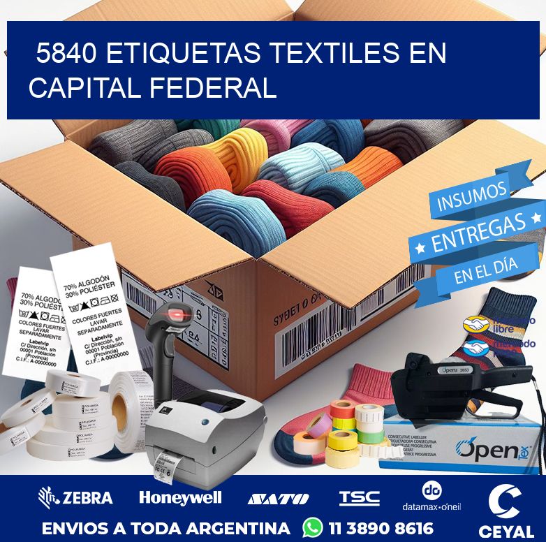 5840 ETIQUETAS TEXTILES EN CAPITAL FEDERAL
