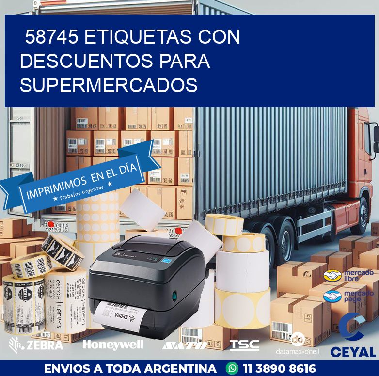 58745 ETIQUETAS CON DESCUENTOS PARA SUPERMERCADOS