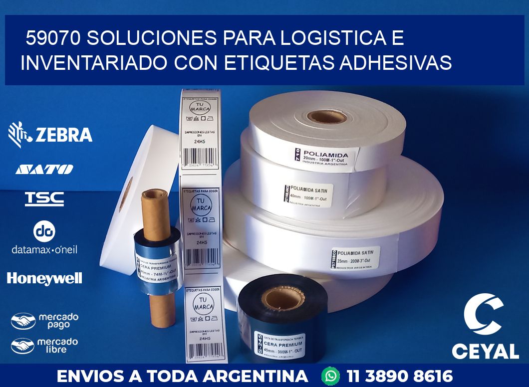 59070 SOLUCIONES PARA LOGISTICA E INVENTARIADO CON ETIQUETAS ADHESIVAS