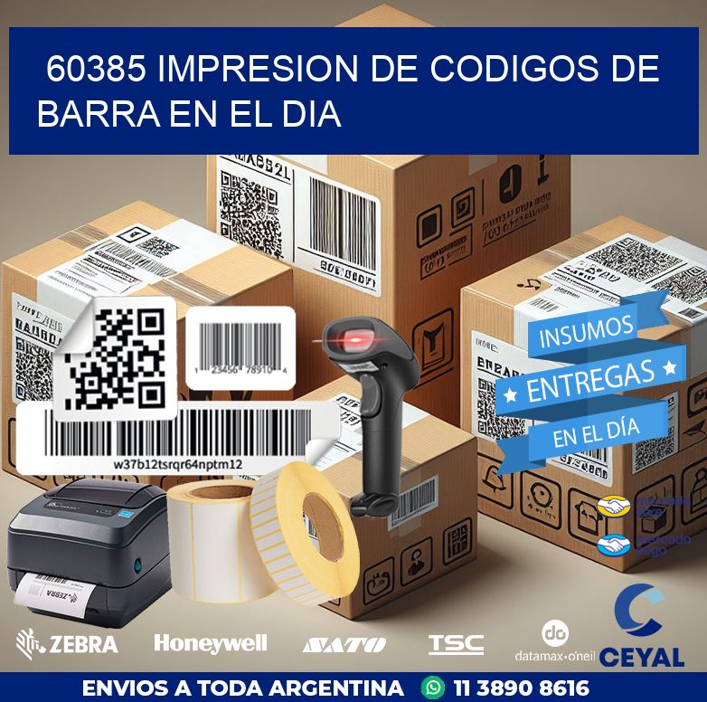 60385 IMPRESION DE CODIGOS DE BARRA EN EL DIA