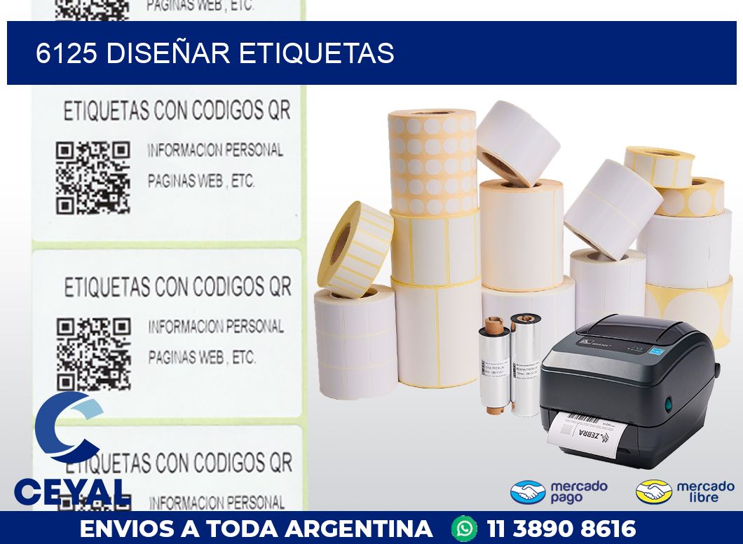 6125 DISEÑAR ETIQUETAS
