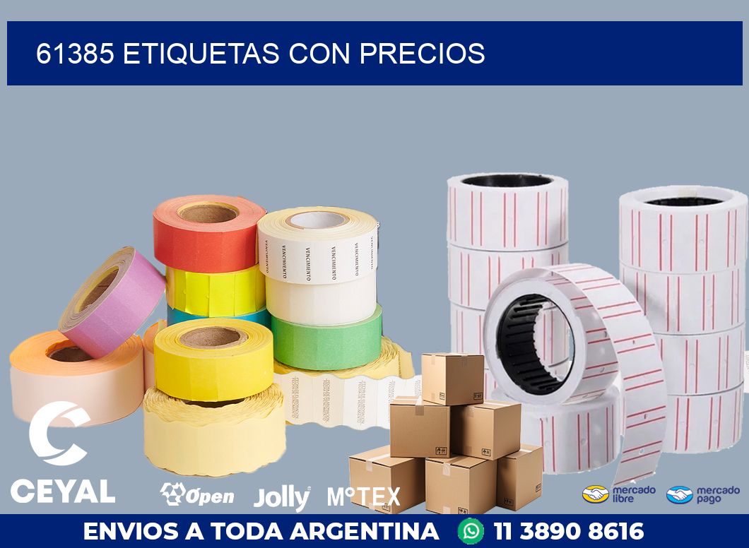 61385 ETIQUETAS CON PRECIOS