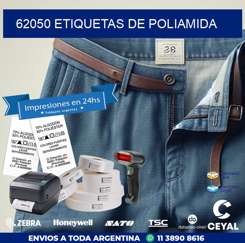 62050 ETIQUETAS DE POLIAMIDA