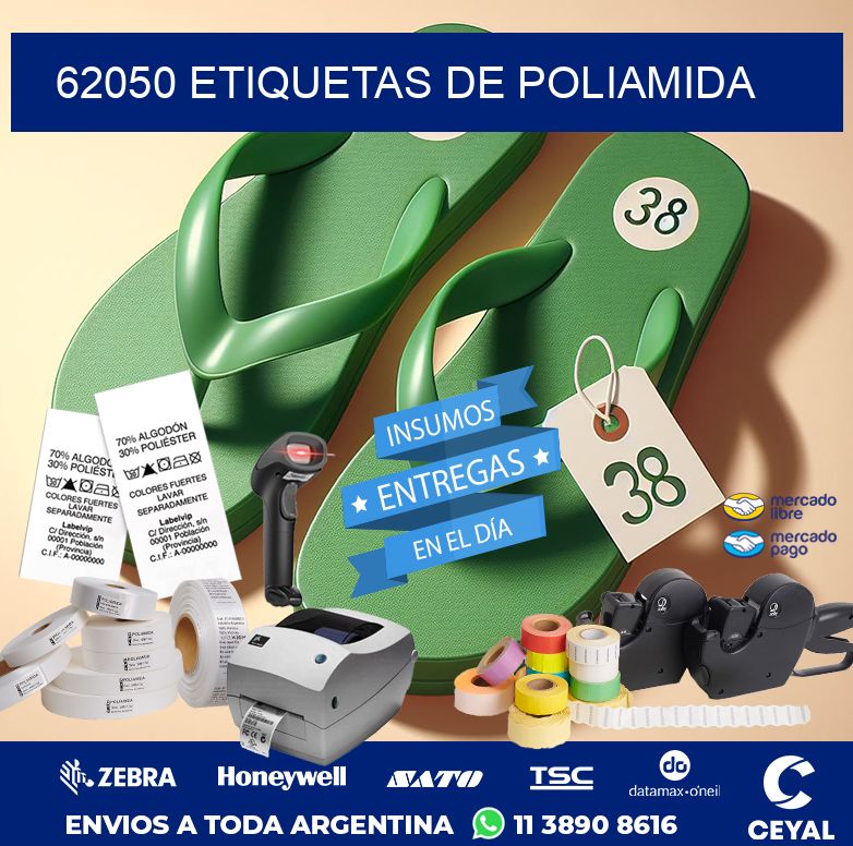 62050 ETIQUETAS DE POLIAMIDA