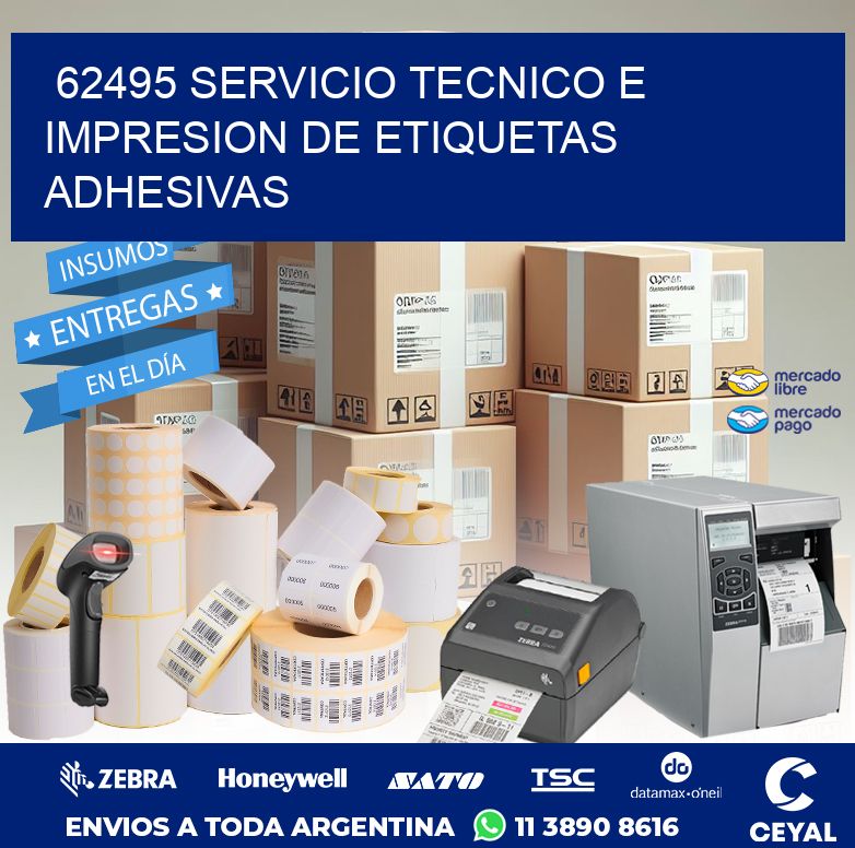 62495 SERVICIO TECNICO E IMPRESION DE ETIQUETAS ADHESIVAS