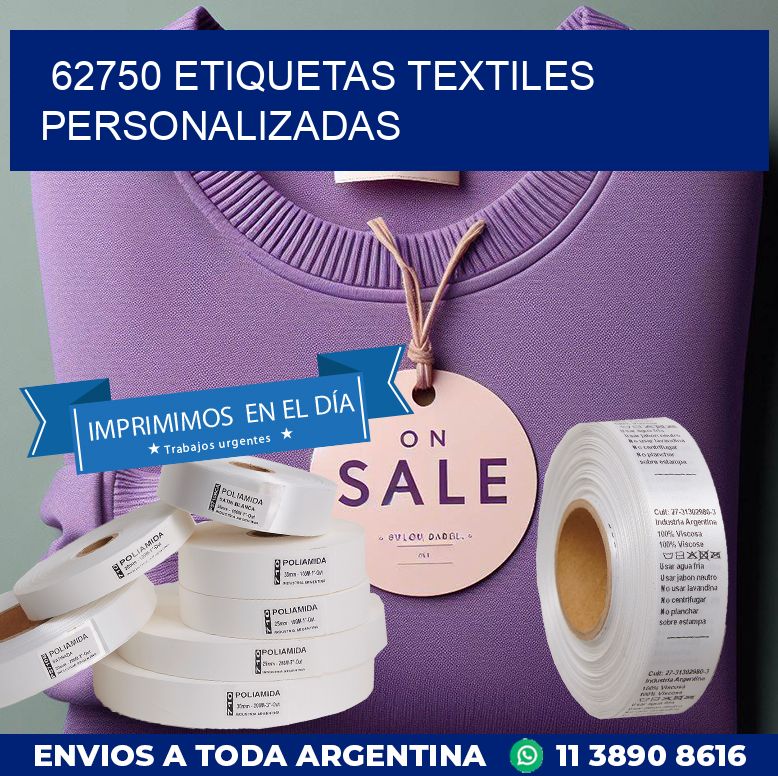 62750 ETIQUETAS TEXTILES PERSONALIZADAS