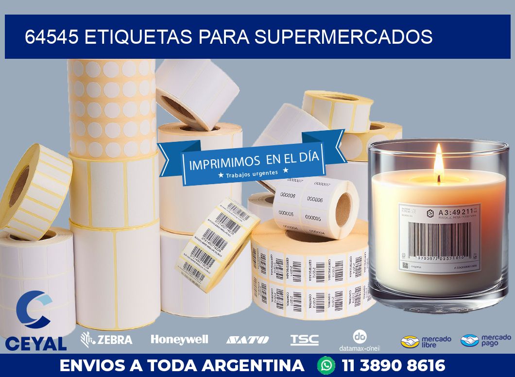 64545 ETIQUETAS PARA SUPERMERCADOS