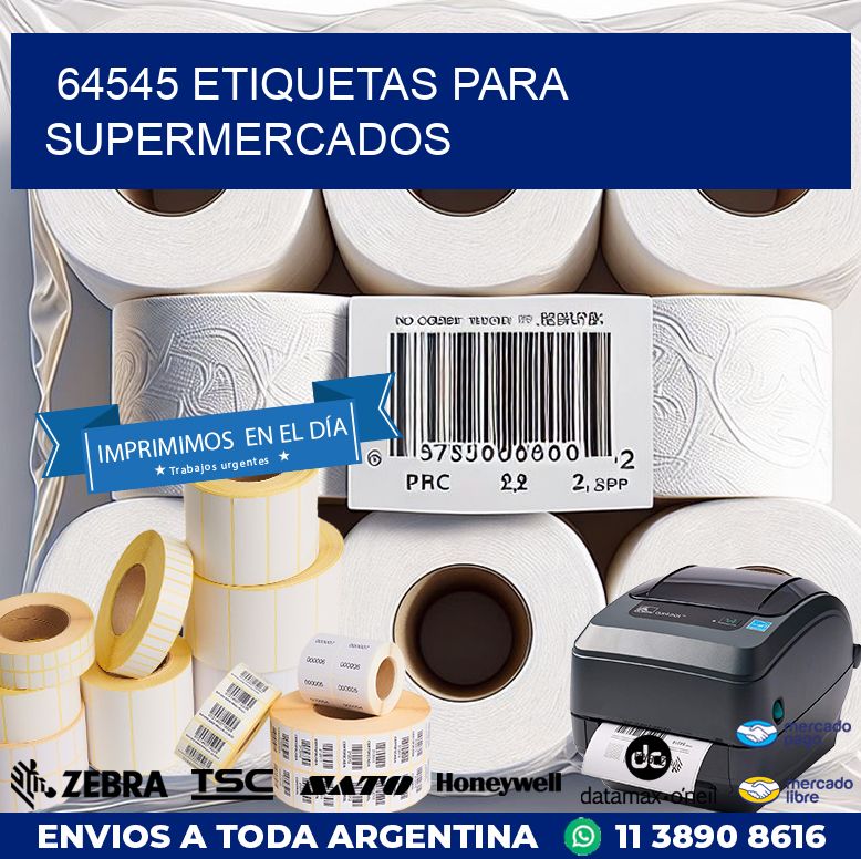 64545 ETIQUETAS PARA SUPERMERCADOS