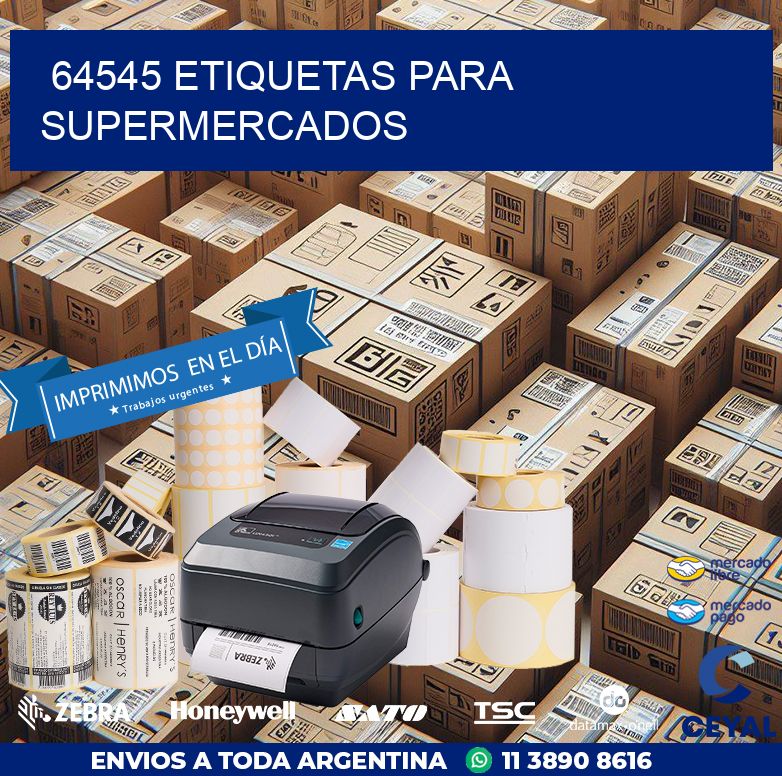 64545 ETIQUETAS PARA SUPERMERCADOS