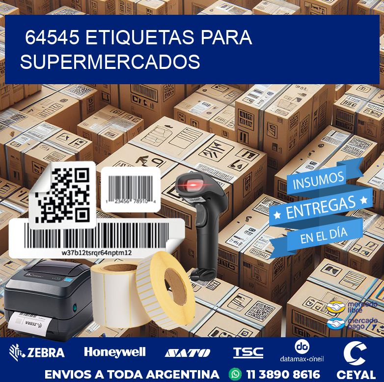 64545 ETIQUETAS PARA SUPERMERCADOS