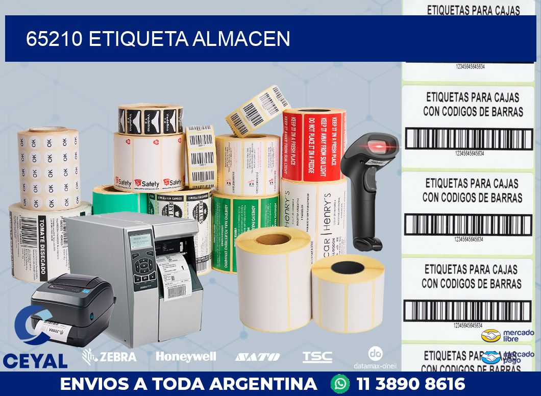 65210 ETIQUETA ALMACEN