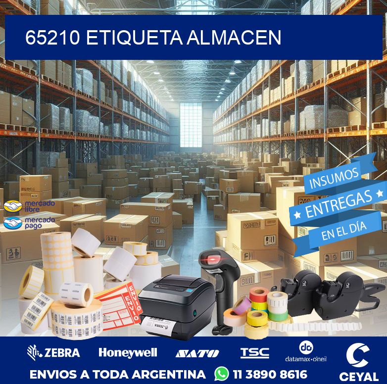 65210 ETIQUETA ALMACEN