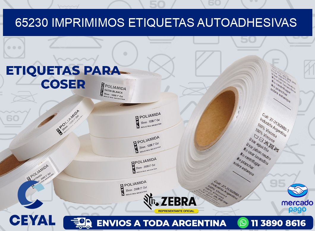 65230 IMPRIMIMOS ETIQUETAS AUTOADHESIVAS