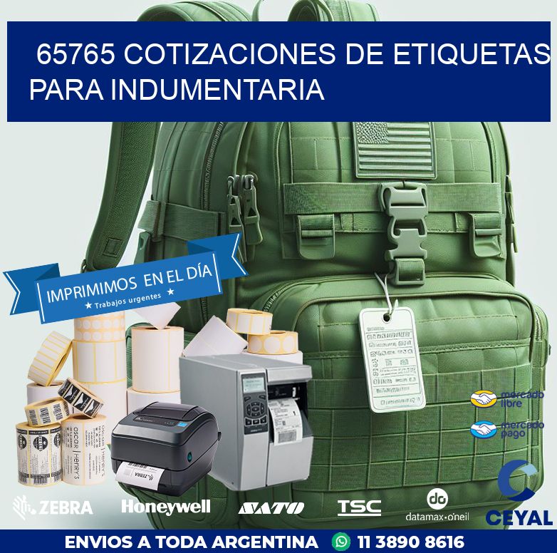 65765 COTIZACIONES DE ETIQUETAS PARA INDUMENTARIA