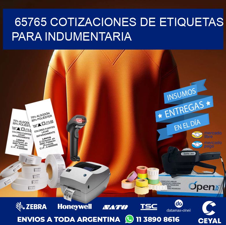65765 COTIZACIONES DE ETIQUETAS PARA INDUMENTARIA