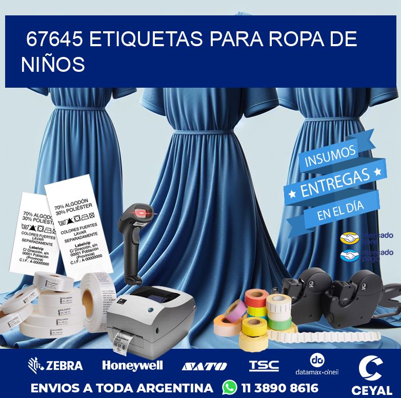 67645 ETIQUETAS PARA ROPA DE NIÑOS